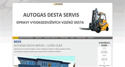 Desktop Screenshot of destaservis.cz